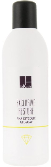 Гліколеве гель-мило з альфа-гідроксильною кислотою Dr. Kadir Exclusive Restore Glycolic AHA Gel Soap, 200 мл