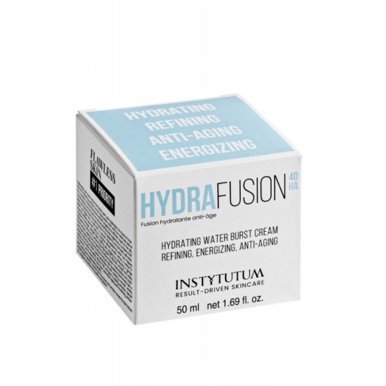 ЗВОЛОЖУЮЧИЙ КРЕМ-ГЕЛЬ HYDRAFUSION 4D HA HYDRATING WATER BURST CREAM ЗВОЛОЖУЮЧИЙ ГЕЛЬ-КРЕМ З ЧОТИРМА ТИПАМИ ГІАЛУРОНОВОЇ КИСЛОТИ. ДЛЯ ВИКОРИСТАННЯ ВРАНЦІ ТА ВВЕЧЕРІ.