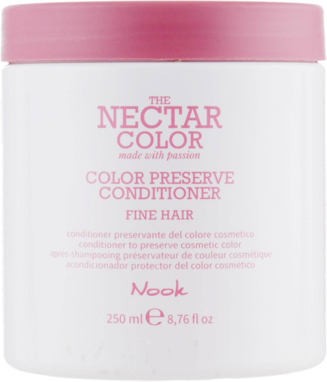 Кондиционер Стойкость цвета для тонких и нормальных волос Nook Nectar Color, 250 ml