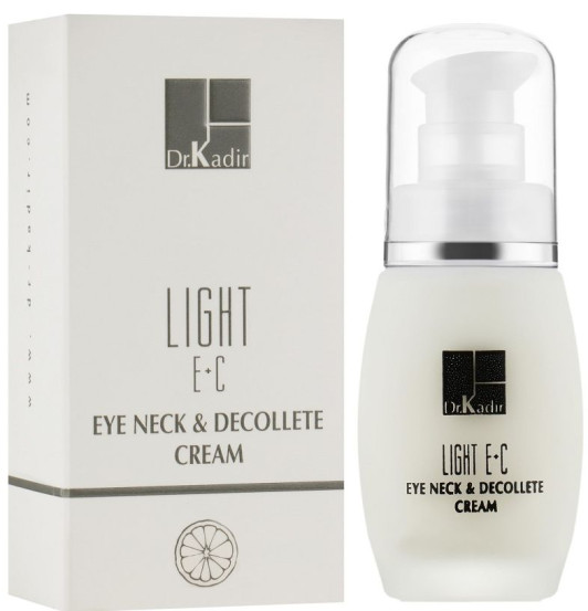 Крем для області навколо очей та шиї з вітамінами Dr. Kadir Light E+C Eye Neck & Decolte Cream, 30 мл