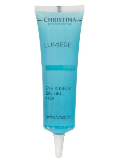 Гель Луміре для догляду за шкірою навколо очей та шиї Christina Eye & Neck Bio Gel + HA - Lumiere