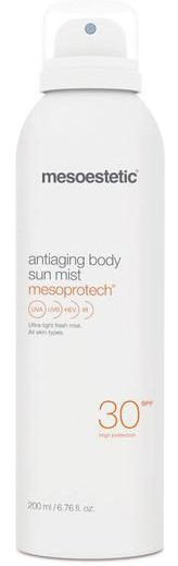 Сонцезахисний спрей для тіла з антивіковим ефектом Mesoestetic Mesoprotech Antiaging Body Sun Mist, 200 мл
