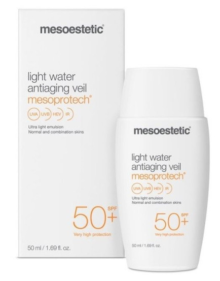 Легка антивікова сироватка "Вуаль" Mesoestetic Mesoprotech Light Water Antiaging Veil SPF50+, 50 мл