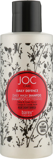 Шампунь щоденний з екстрактом конопель та зеленою ікрою Barex Italiana Joc Care Shampoo