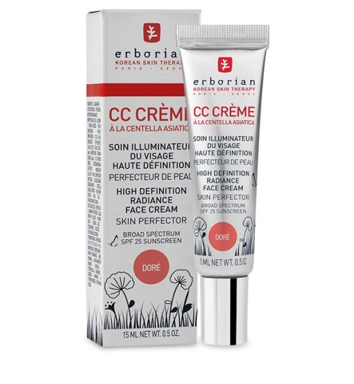 CC-крем «Повне сяйво», золотистий Erborian Eau Ginseng CC Cream Dore, 15 мл