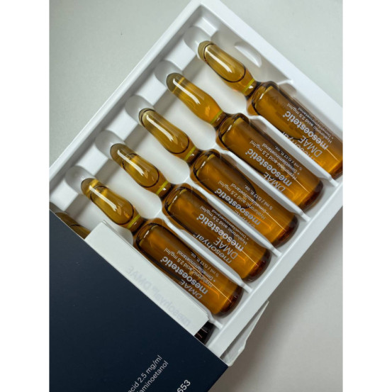 Мезогиал DMAE 3% + гиалуроновая кислота 2,5 мг/мл (ампула) Mesoestetic mesohyal DMAE 5 x 5 мл