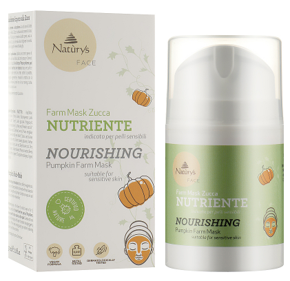 Питательная маска для лица с тыквой Bema Cosmetici Naturys Nourishing Pumpkin Farm Mask, 50 мл