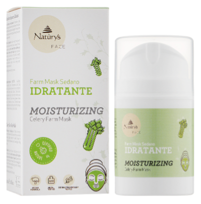 Увлажняющая маска для лица с сельдереем Bema Cosmetici Naturys Moisturizing Celery Farm Mask, 50 мл