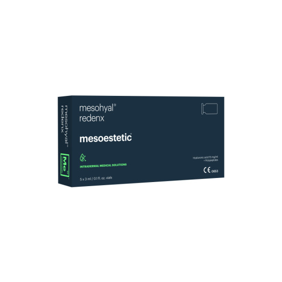 Мезогиал Реденкс пептидний бустер + гіалуронова к-та 15 мг/мл (флакон) Mesoestetic mesoheal Redenx 1 x 3 мл