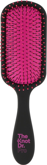 масажна щітка для волосся, рожева The Knot Dr. The Pro  Fuchsia With Headcas