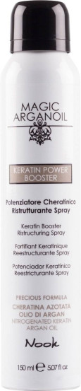 Спрей, що реструктурує з кератином Nook Magic Arganoil Keratin Power Booster, 150 ml