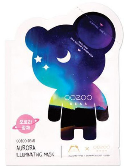 Двофазна маска для обличчя "Північне сяйво" The Oozoo Bear Aurora Illuminating Mask