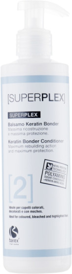 Кондиціонер для фарбованого та знебарвленого волосся Barex Italiana Superplex Conditioner Keratin Bonder